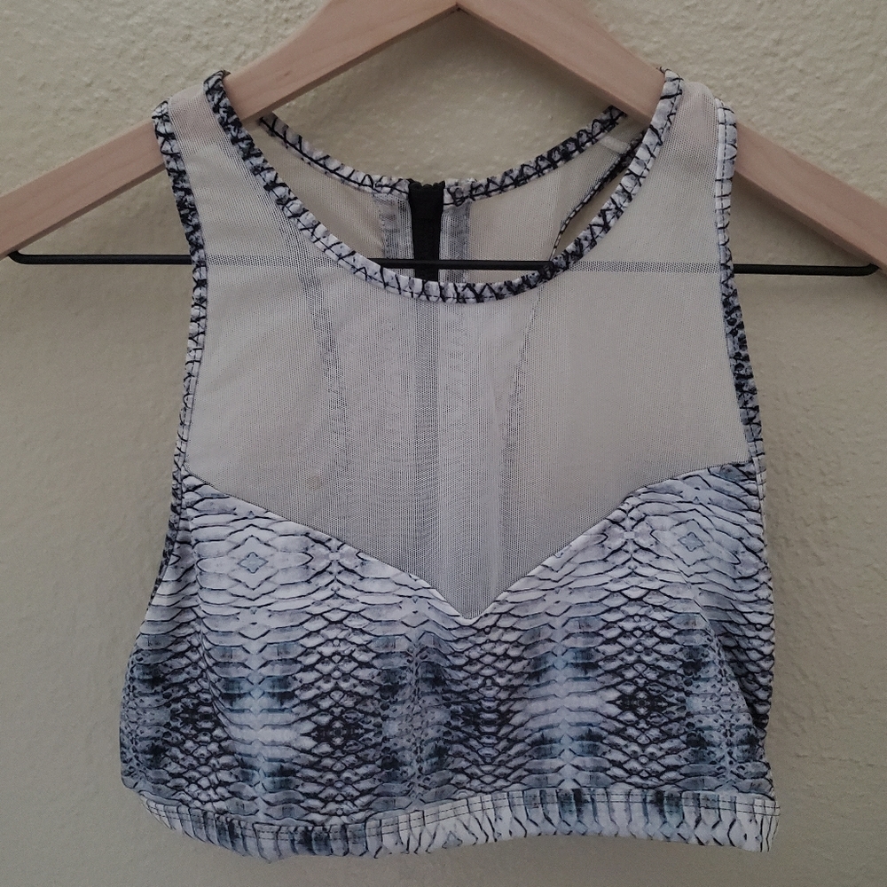 Varley snake skin sports bra